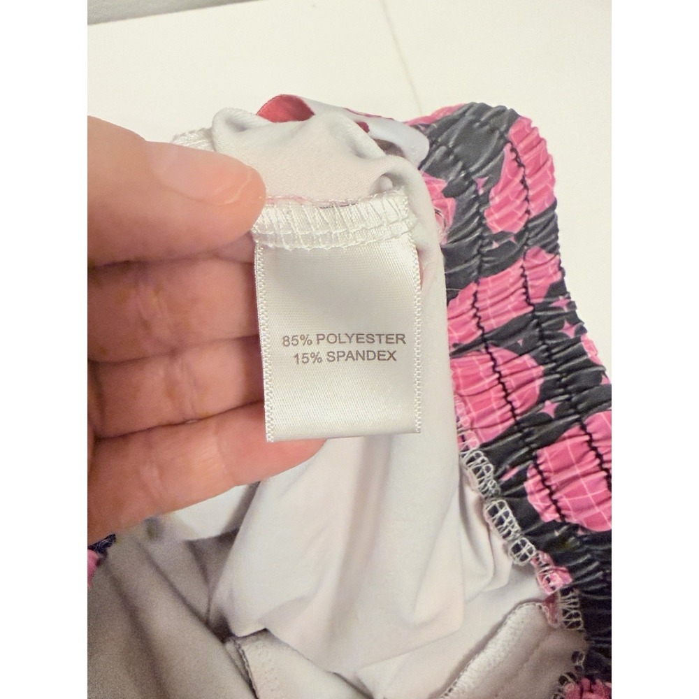 Jess Lea Let's Go Party Disco Ball 🪩 Activewear Pink Shorts Women's Sz L - Picture 8 of 14
